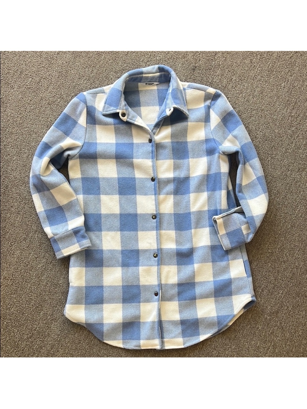 BB Dakota Blue and White Buffalo Check Button-Down Shirt